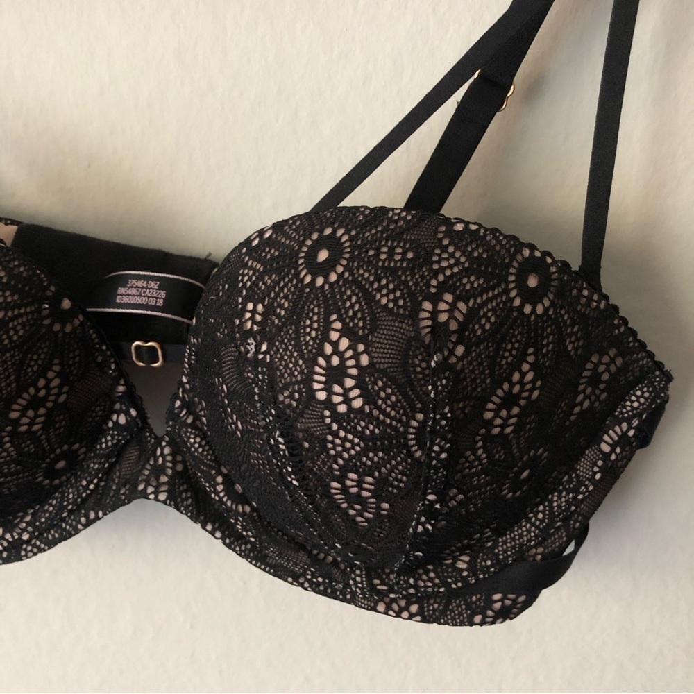 Victorias Secret Lace Convertible Bra in Black Size 32b - Picture 2 of 9
